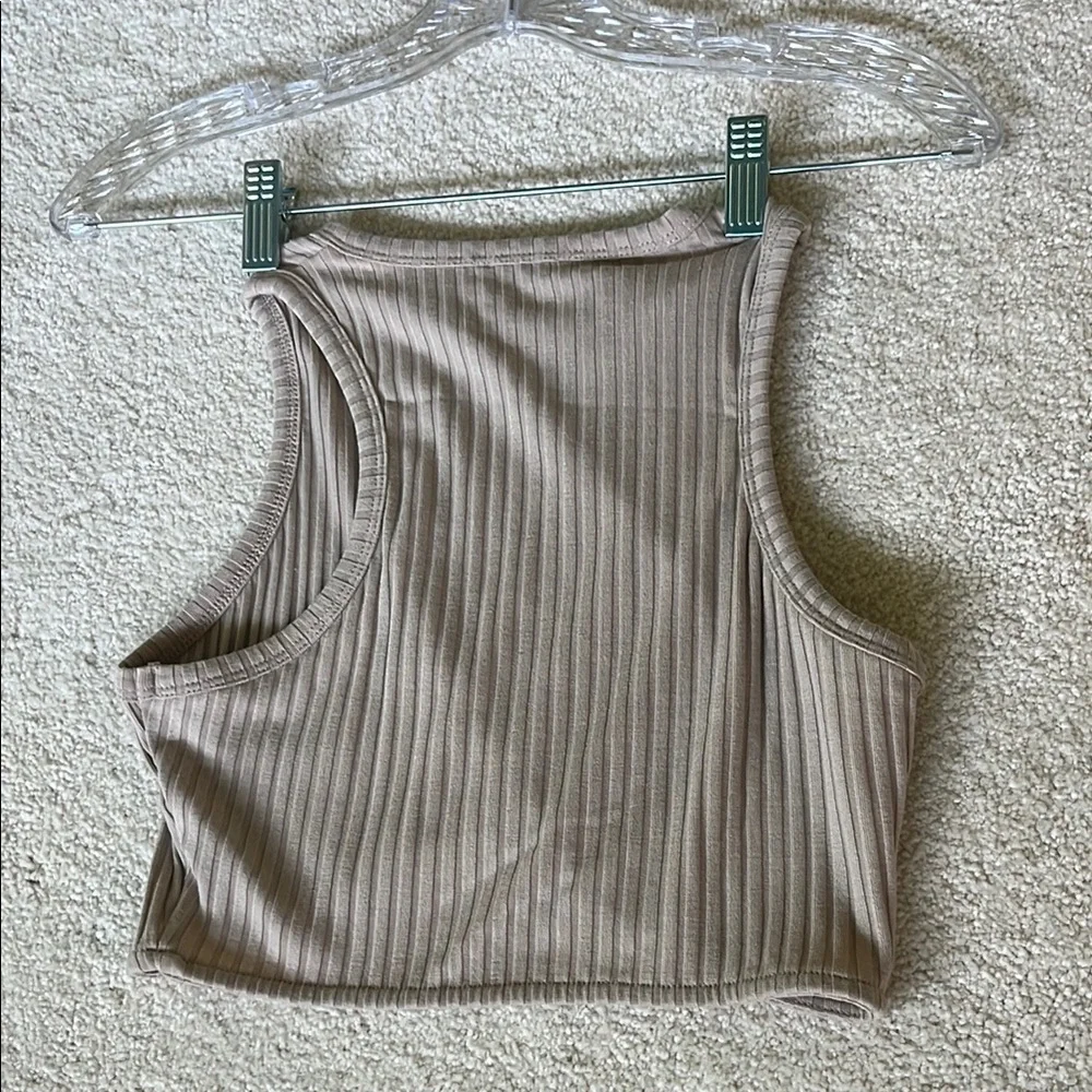 Princess Polly Ribbed Tan Two-Piece Set - Picture 6 of 6